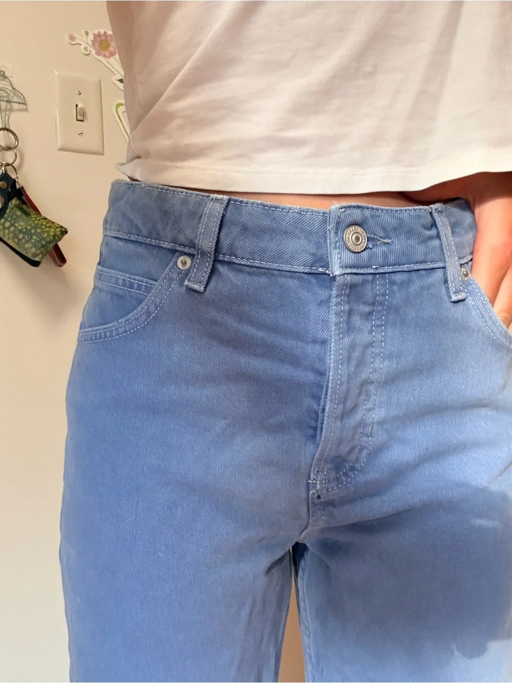 Free People Light Blue Deep Trance Boyfriend Jeans